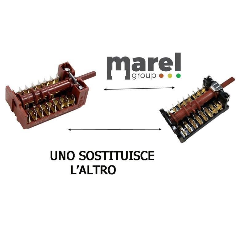 COMMUTATORE 4+0 POSIZIONI 8+8 CONTATTI