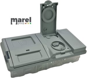 Elettrodosatore Distributore Detersivo Brillantante Lavastoviglie Compatibile Con Ariston Indesit Hotpoint, Dimensioni: 165x84x44 (mm),