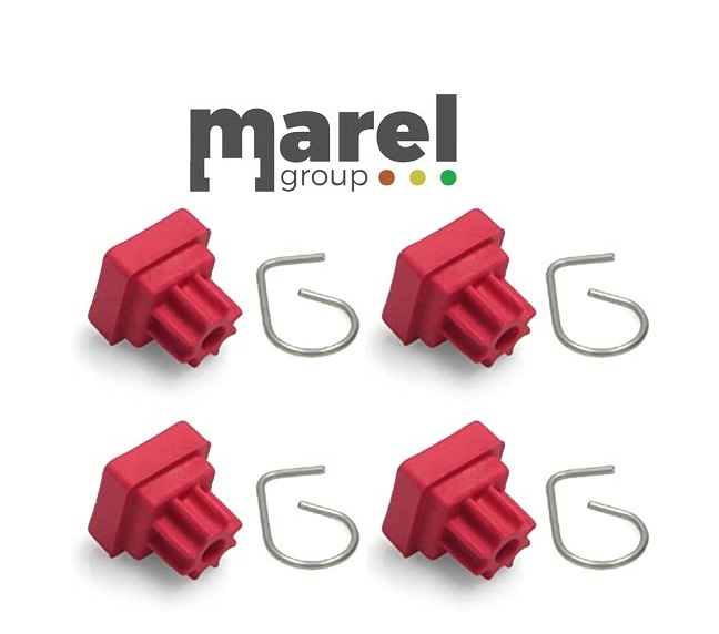 GOMMINO ROSSO X GRIGLIE PVA750 SMEG PEZZI 4