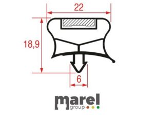 GUARNIZIONE AD INCASTRO 720x460 mm 3786665
