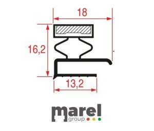GUARNIZIONE MEZZO BORDO 620x350 mm 5029569