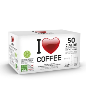 I LOVE COFFEE 50 CIALDE KIT INCLUSO
