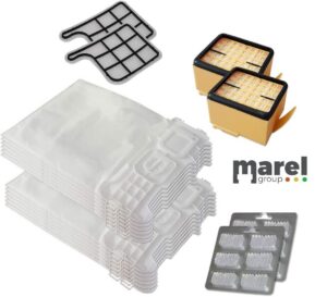 Kit 12 Sacchetti per aspirapolvere + 12 Profumi + 2 Filtro HEPA + 2 Filtro Motore Compatibili  VK 135 136