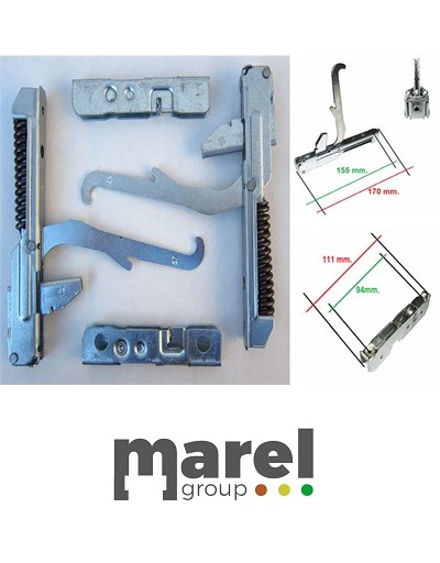 KIT CERNIERE FORNO GLEM GAS PORTA LEGGERA