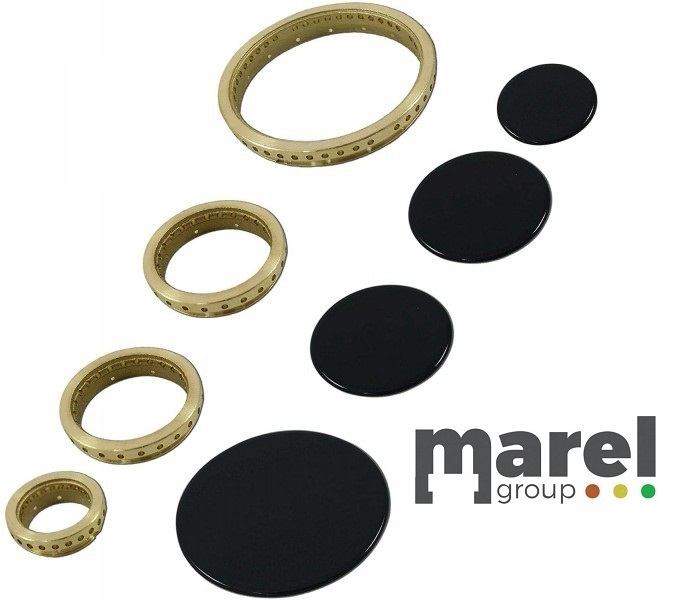 KIT PIATTELLI + ANELLI PER CUCINA PIANO COTTURA SAMET NARDI 4 FUOCHI