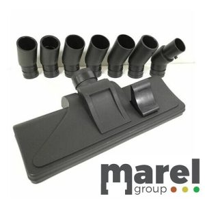 SPAZZOLA CON RUOTE ASPIRAPOLVERE UNIVERSALE PER TAPPETI PAVIMENTI CON 7 RACCORDI